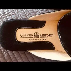 Shoes | Quentin Ashford Mens Black Suede Slippers | Poshmark display picture 1